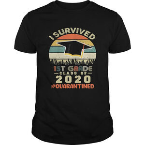 I Survived 1St Grade Class Of 2020 Quarantined Vintage Shirt